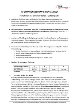 Infos f&uuml;r Wohnungslotsen