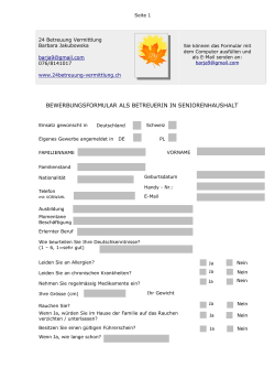 Dla opiekunek - 24 Betreuung