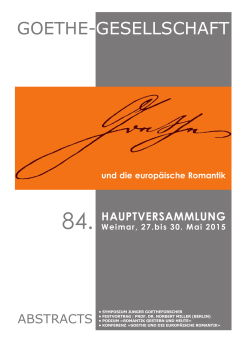 84. Hauptversammlung Abstracs der Vorträge - PDF