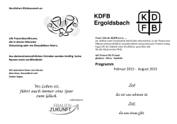 Halbjahresprogramm
