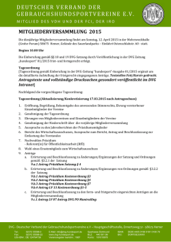 Hauptversammlung