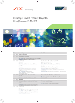 Exchange Traded Product Day 2015