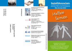 Helfen lernen - Evangelischer Kirchenbezirk Blaufelden