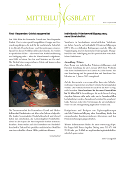 Mitteilungsblatt 15.01.2015 - Gemeinde Niederhelfenschwil