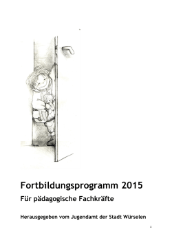 Fortbildungsprogramm 2015 als PDF downloaden
