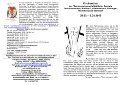 Kirchenblatt 29.03.-12.04.2015 - Pfarreiengemeinschaft Contwig