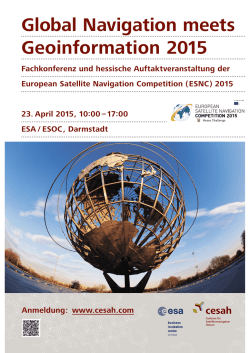 Global Navigation meets Geoinformation 2015