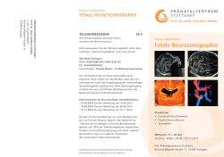 "Fetale Neurosonographie" 2015 - praenatal