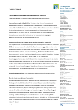 Unternehmenswert schnell und einfach online ermitteln