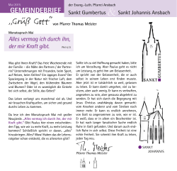 Innenteil Gemeindebrief Mai 2015 - Evang.