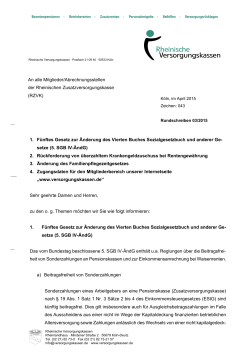 Rundschreiben 03/2015 - Rheinische Versorgungskassen