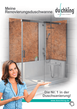 Duschking Flyer Renovierungsduschwanne