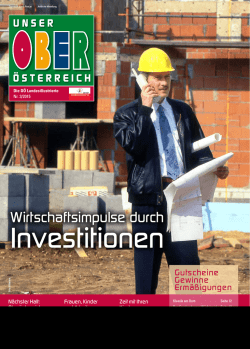 Unser Oberösterreich - Die OÖ Landesillustrierte Nr. 3/2015