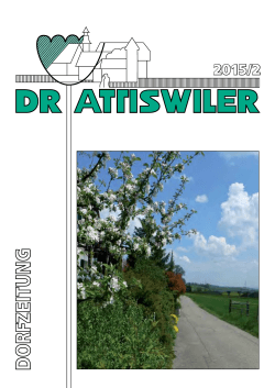 Ausgabe 2/2015 - Gemeinde Attiswil