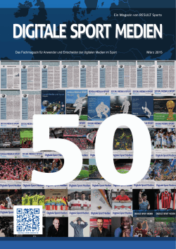 Digitale Sport Medien &ndash; M&auml;rz 2015