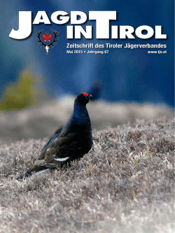 9 MB 30.04.2015 05 Jagd in Tirol: Mai