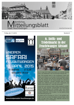 Mitteilungsblatt Nr 08 vom 17.04.2015