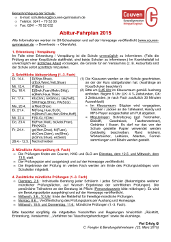 2 Abitur-Fahrplan 2015 (Schüler)