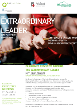 Briefing - THE EXTRAORDINARY LEADER