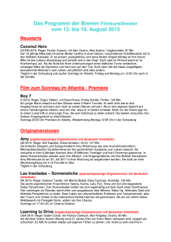 Newsletter PDF - Bremer Filmkunsttheater