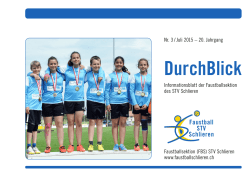 DurchBlick - STV Schlieren