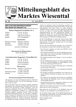 Juni - Markt Wiesenttal