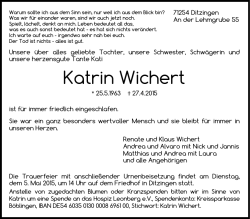 Katrin Wichert - Widmann Bestattungen