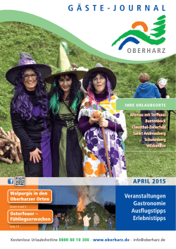 Gästejournal April 2015