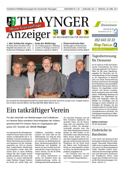 Ein tatkr&auml;ftiger Verein