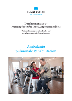 Flyer Ambulante pulmonale Rehabilitation