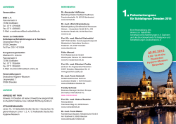 1.Patientenkongress für Schlafapnoe Dresden 2015 Dresden