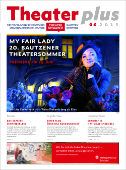 Theaterzeitung 06/2015 - Deutsch-Sorbisches Volkstheater Bautzen
