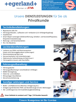 Privatkunde - Werner Egerland Automobillogistik GmbH & Co. KG