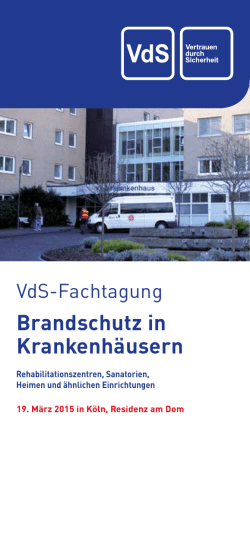 Brandschutz in Krankenhäusern