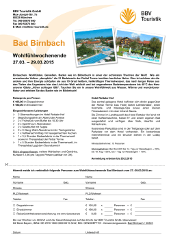 Bad Birnbach - BBV Touristik GmbH