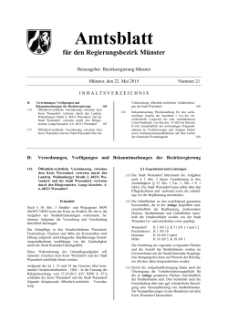 Amtsblatt - Bezirksregierung Münster