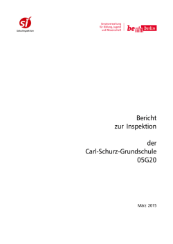 Inspektionsbericht CSG - carl-schurz