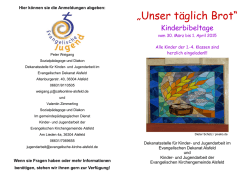 „Unser täglich Brot“ - Café Online Alsfeld