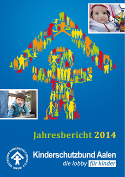 Jahresbericht 2014 - Kinderschutzbund Aalen eV