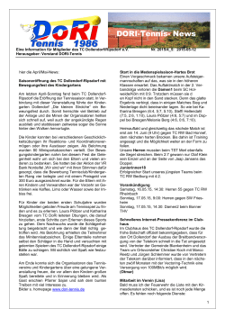DORI-Tennis- News - TC Dollendorf