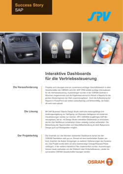 Osram - SPV Solutions, Products, Visions AG