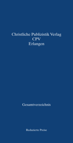herunterladen - Christliche Publizistik Verlag