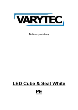 LED Cube & Seat White PE