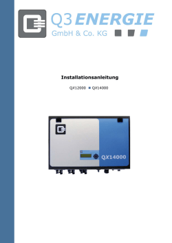 Installationsanleitung QX12000-14000