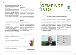 Ausgabe April - Gemeinde Neuheim