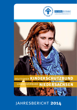 Jahresbericht 2014 - Kinderschutzbund Niedersachsen