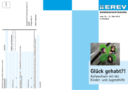 Gl&uuml;ck gehabt?! Aufwachsen mit der Kinder- und Jugendhilfe