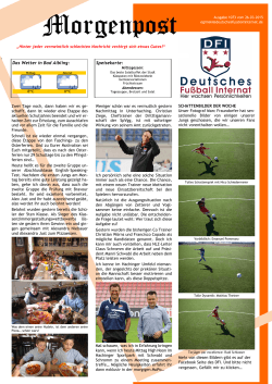 Ausgabe 1073 vom 26.03.2015 - Deutsches Fussball Internat