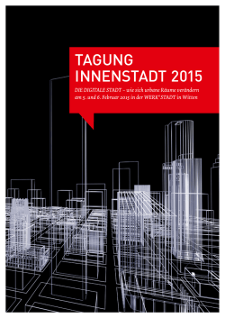 Dokumentation "Tagung Innenstadt 2015"