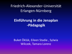 Jenaplanp&auml;dagogik: &bdquo;Stammgruppe&ldquo;